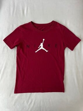 Nike Kids Burgundy Tee with White Jumpman